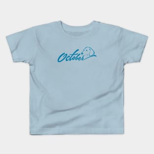 October Cerulean Dog Kids T-Shirt